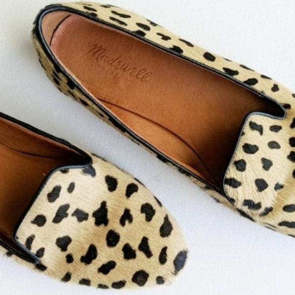 Madewell Shoes - Madewell Teddy Leopard Print Calf Hair Loafers